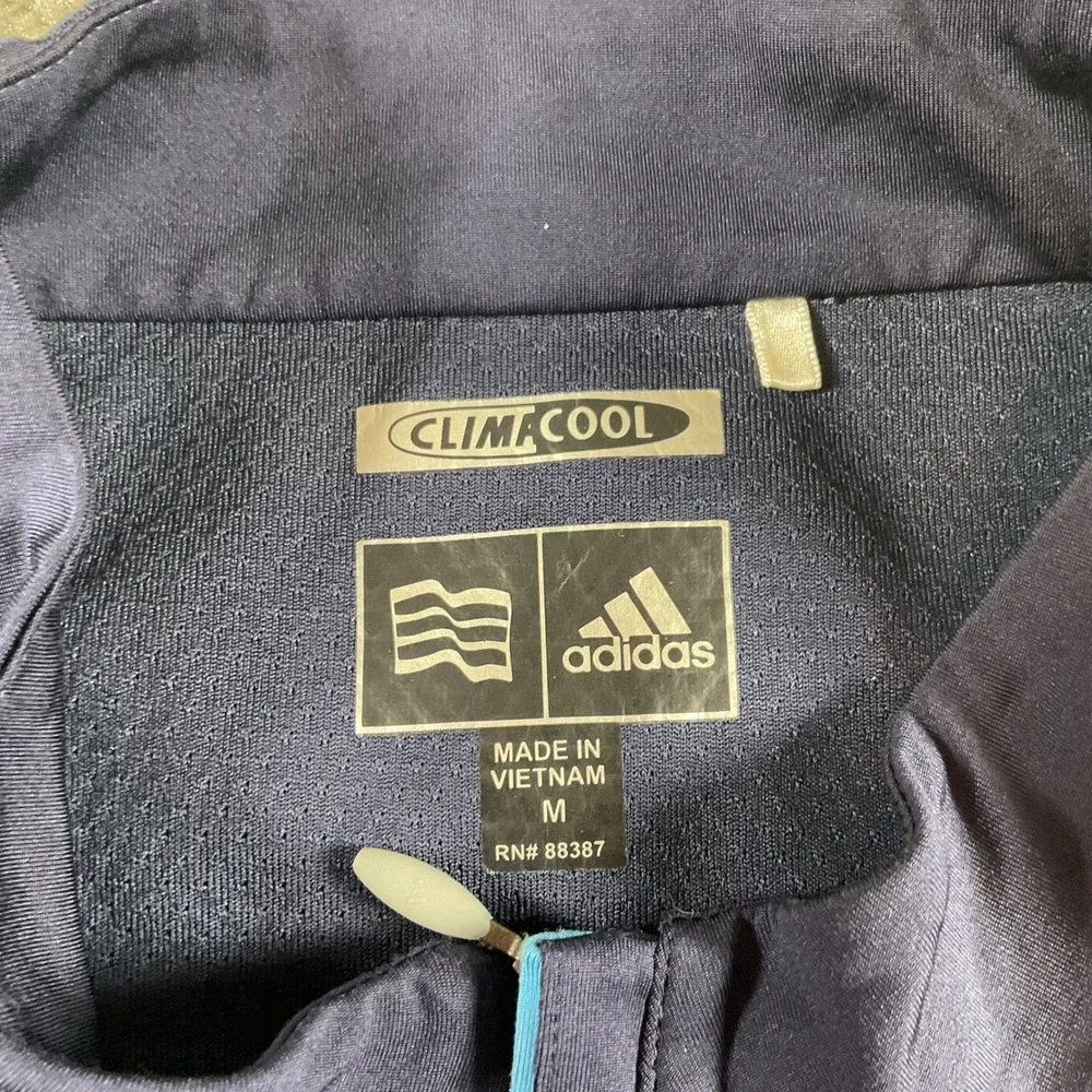 Adidas Climacool Men's Golf Polo‎ Shirt Short Sleeve Blue